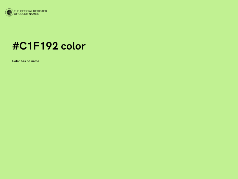 #C1F192 color image