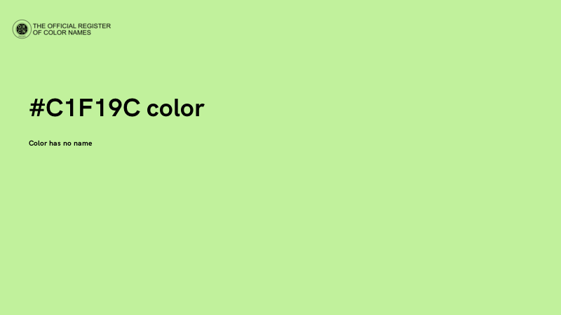 #C1F19C color image