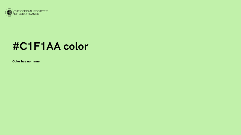 #C1F1AA color image