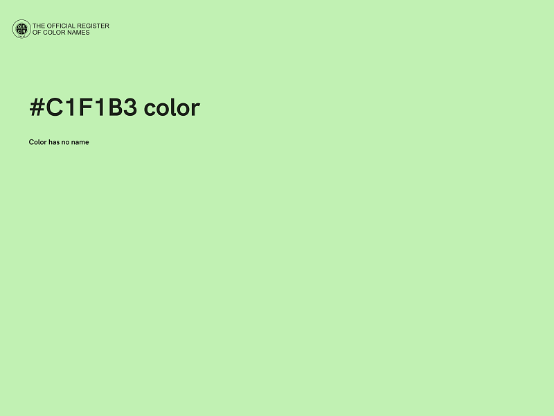 #C1F1B3 color image