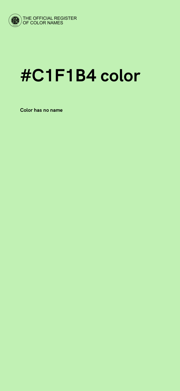 #C1F1B4 color image