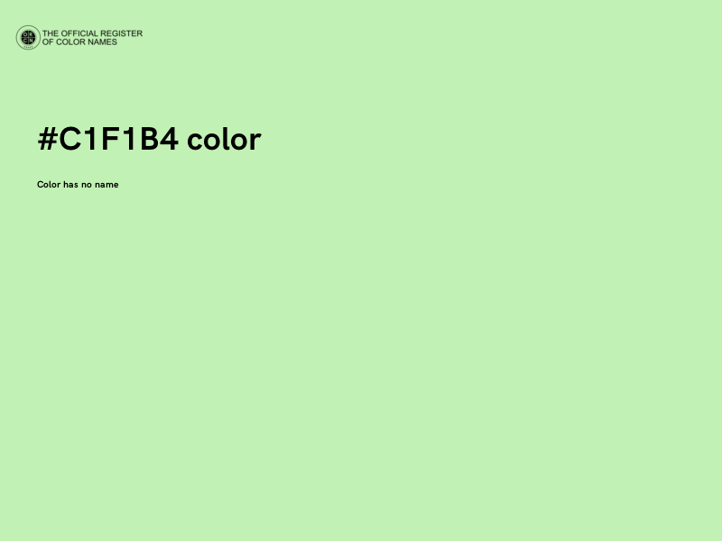 #C1F1B4 color image