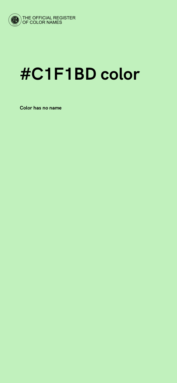 #C1F1BD color image