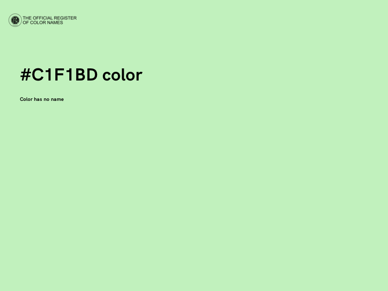 #C1F1BD color image