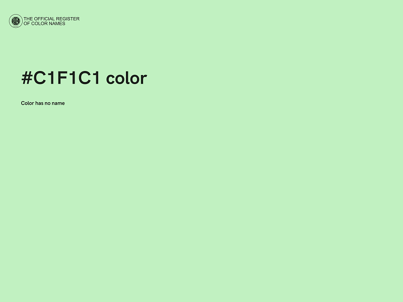 #C1F1C1 color image