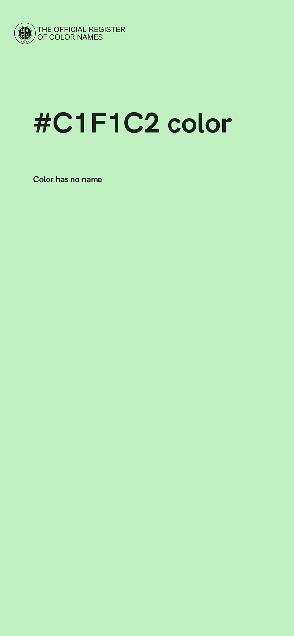 #C1F1C2 color image