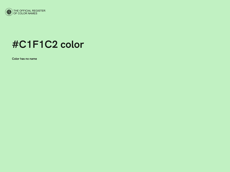 #C1F1C2 color image
