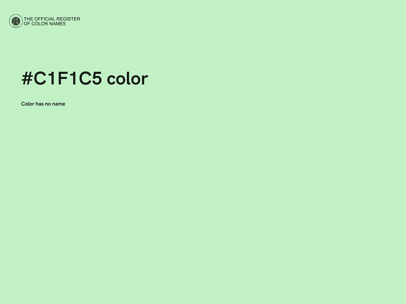 #C1F1C5 color image