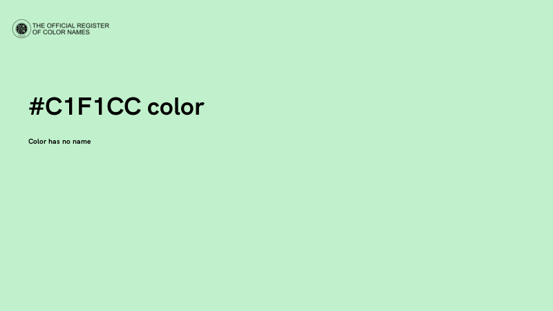 #C1F1CC color image