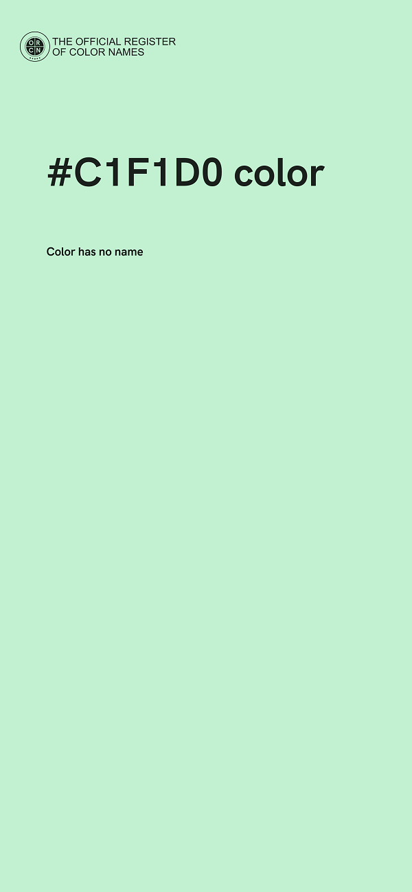 #C1F1D0 color image