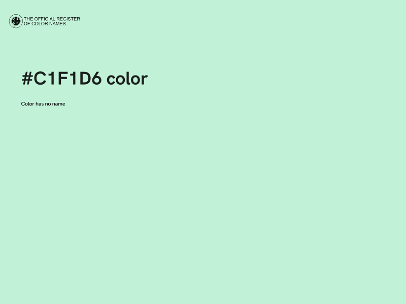 #C1F1D6 color image