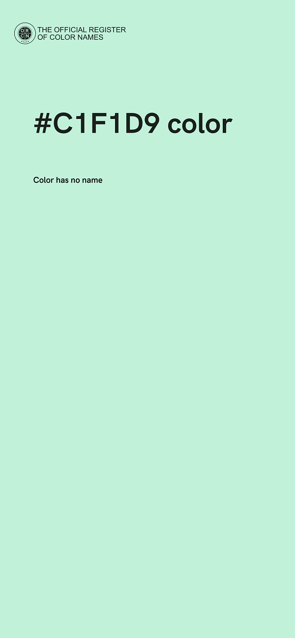 #C1F1D9 color image