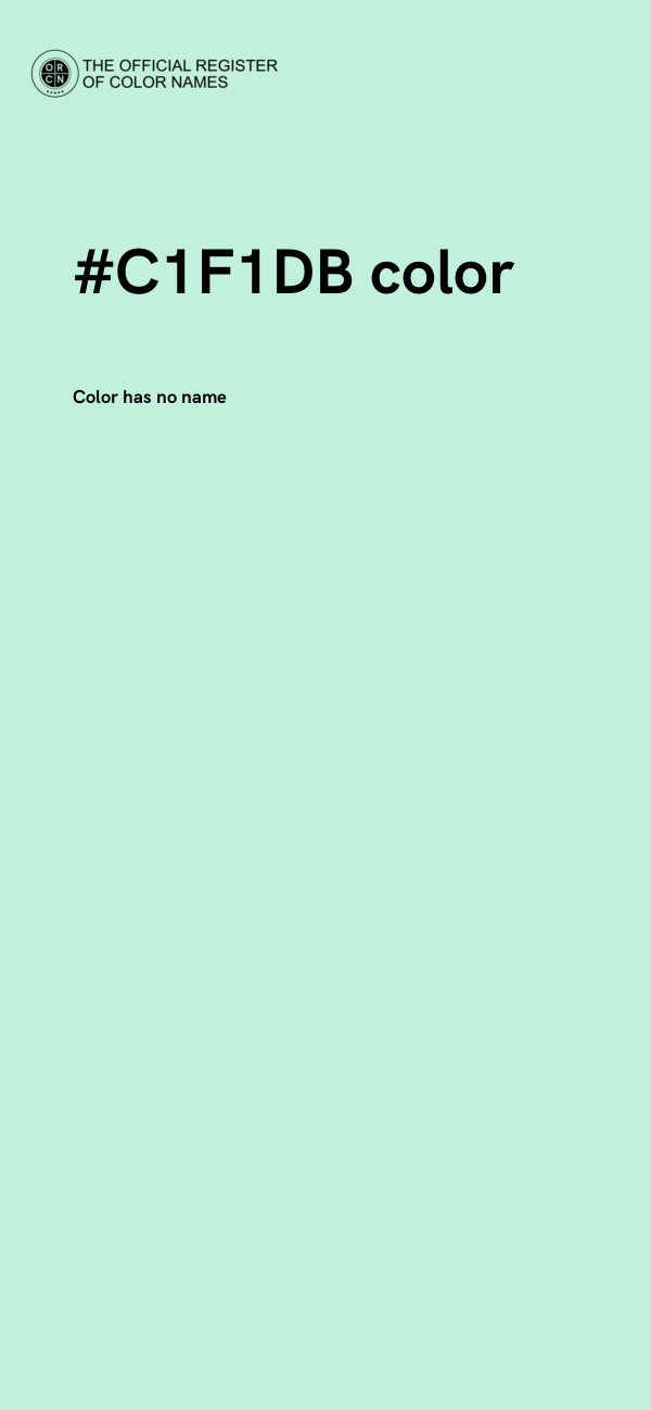#C1F1DB color image