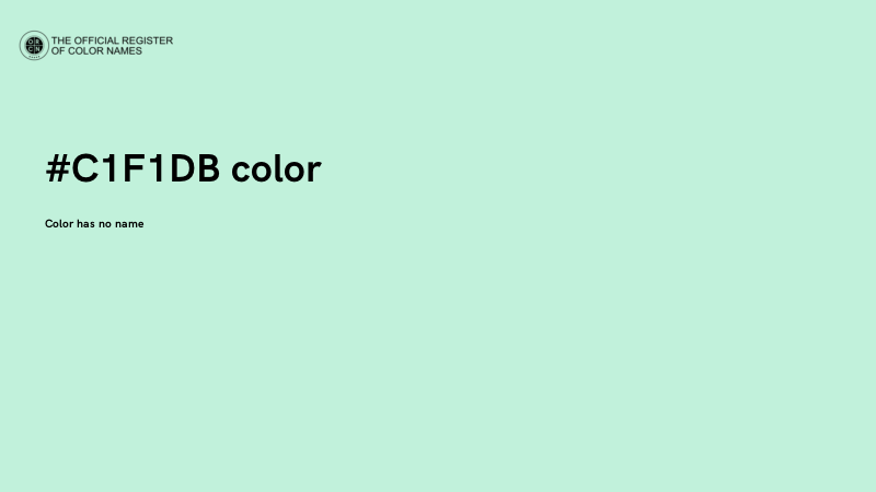 #C1F1DB color image