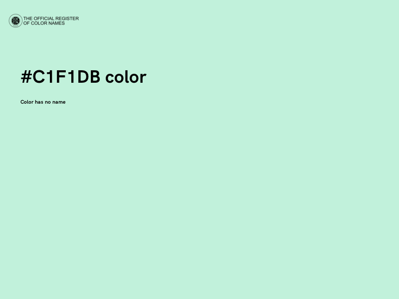 #C1F1DB color image