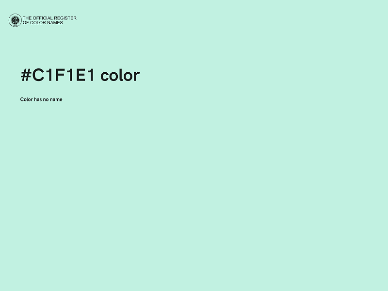 #C1F1E1 color image