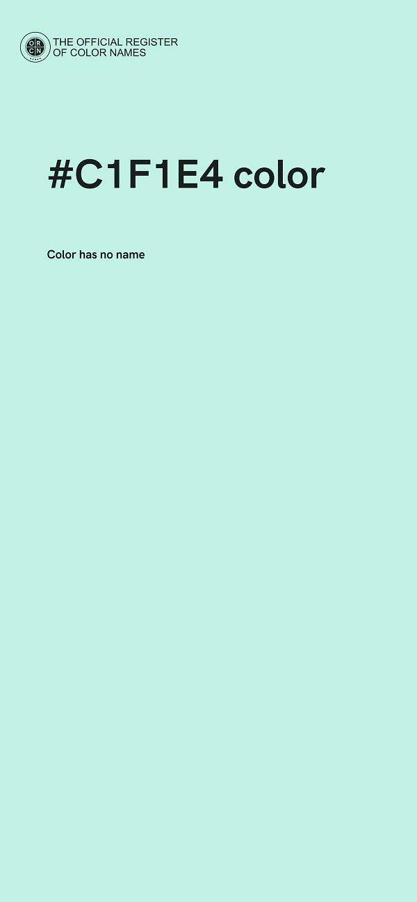 #C1F1E4 color image