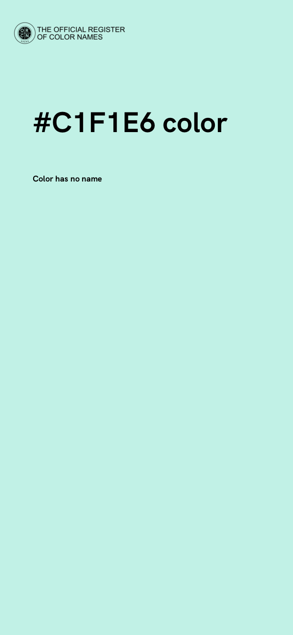#C1F1E6 color image