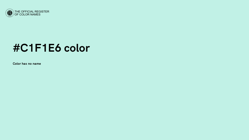 #C1F1E6 color image