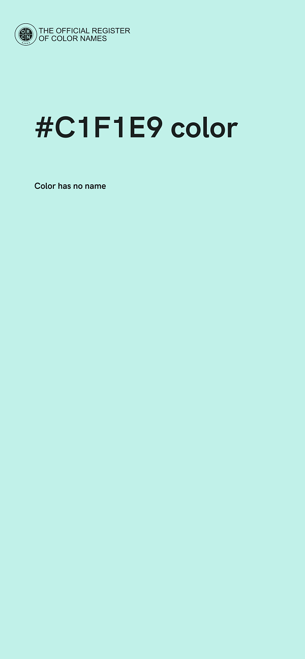 #C1F1E9 color image