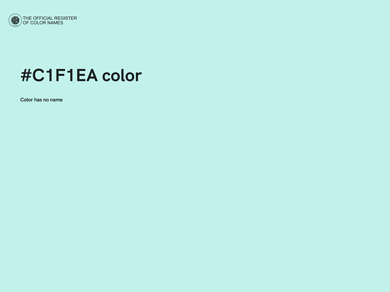 #C1F1EA color image