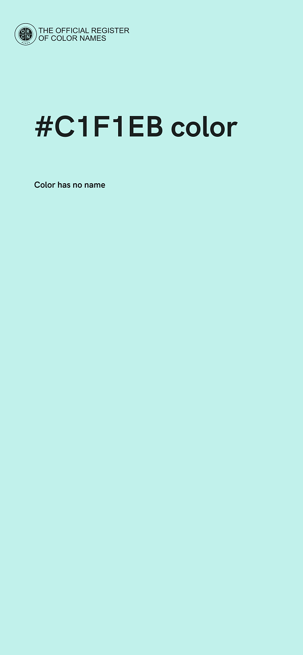 #C1F1EB color image