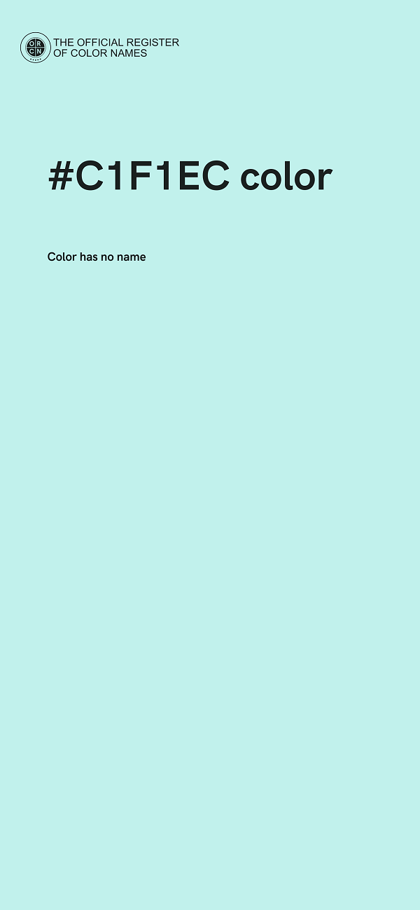 #C1F1EC color image