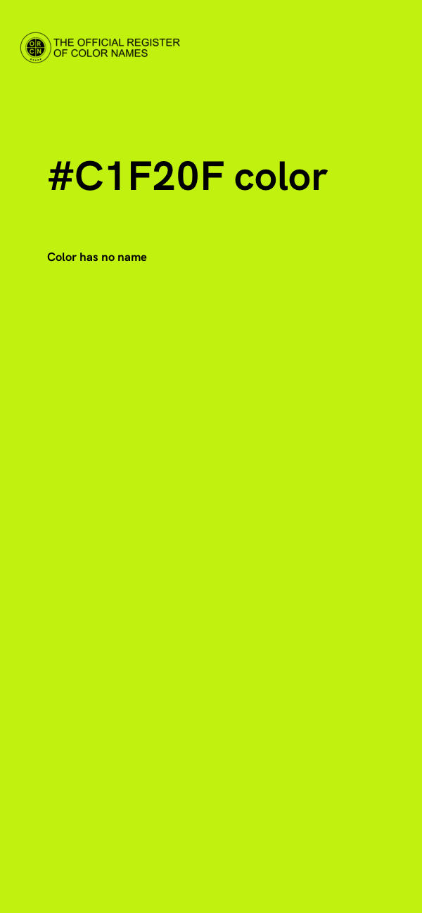 #C1F20F color image