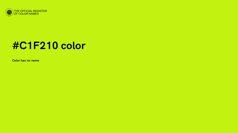 #C1F210 color image