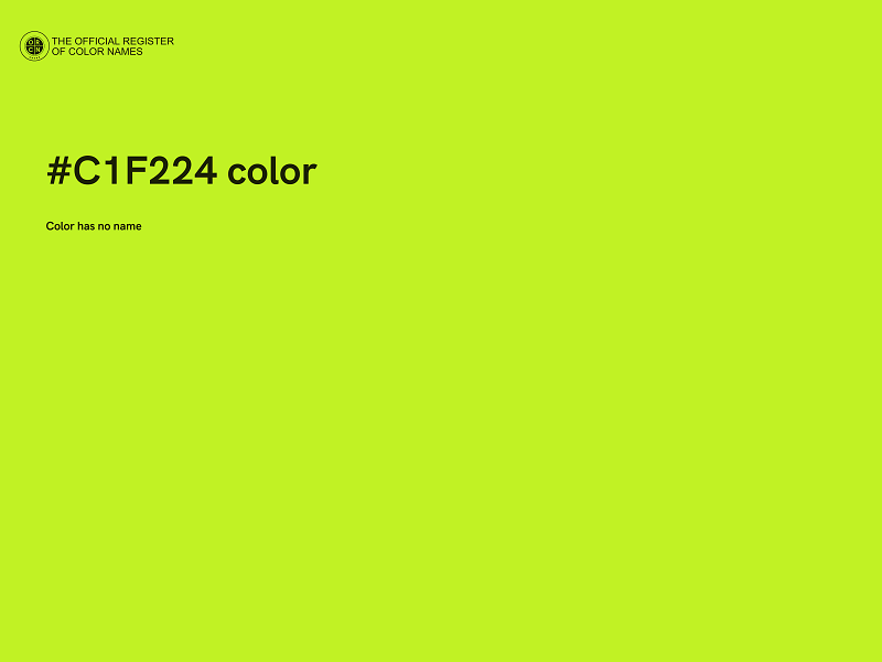 #C1F224 color image