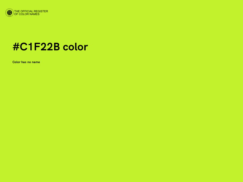 #C1F22B color image