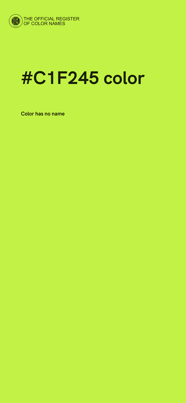 #C1F245 color image