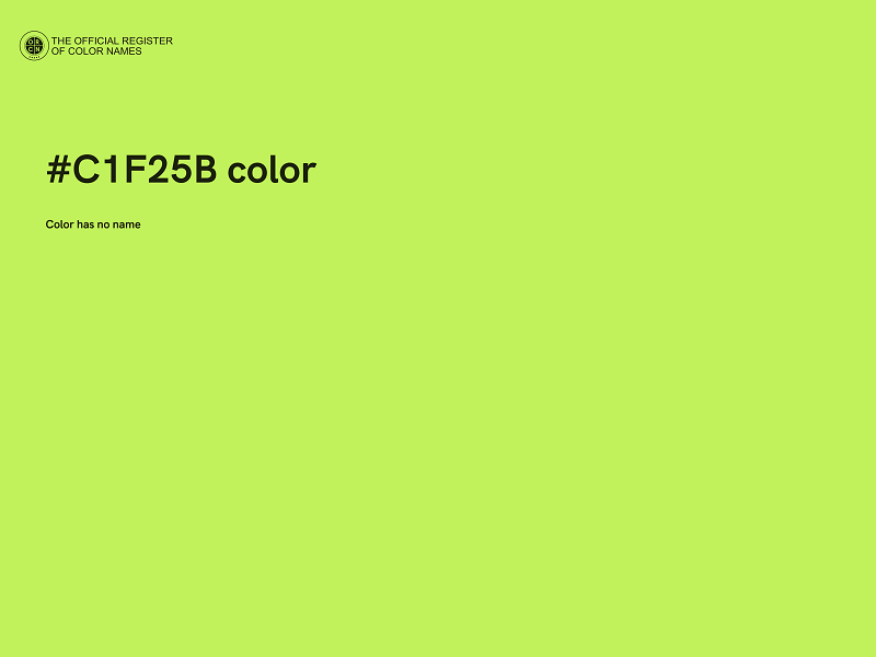 #C1F25B color image