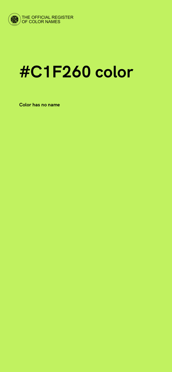 #C1F260 color image