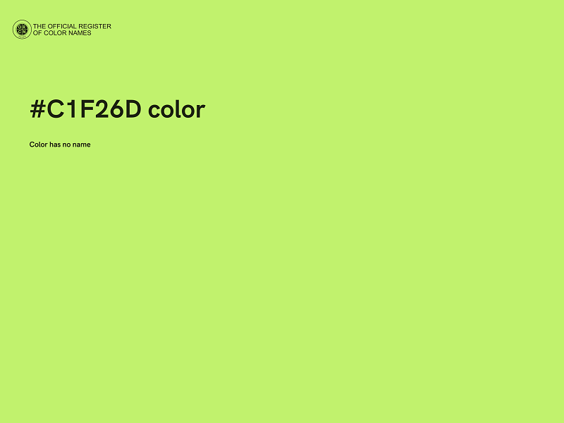 #C1F26D color image