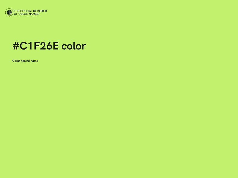#C1F26E color image