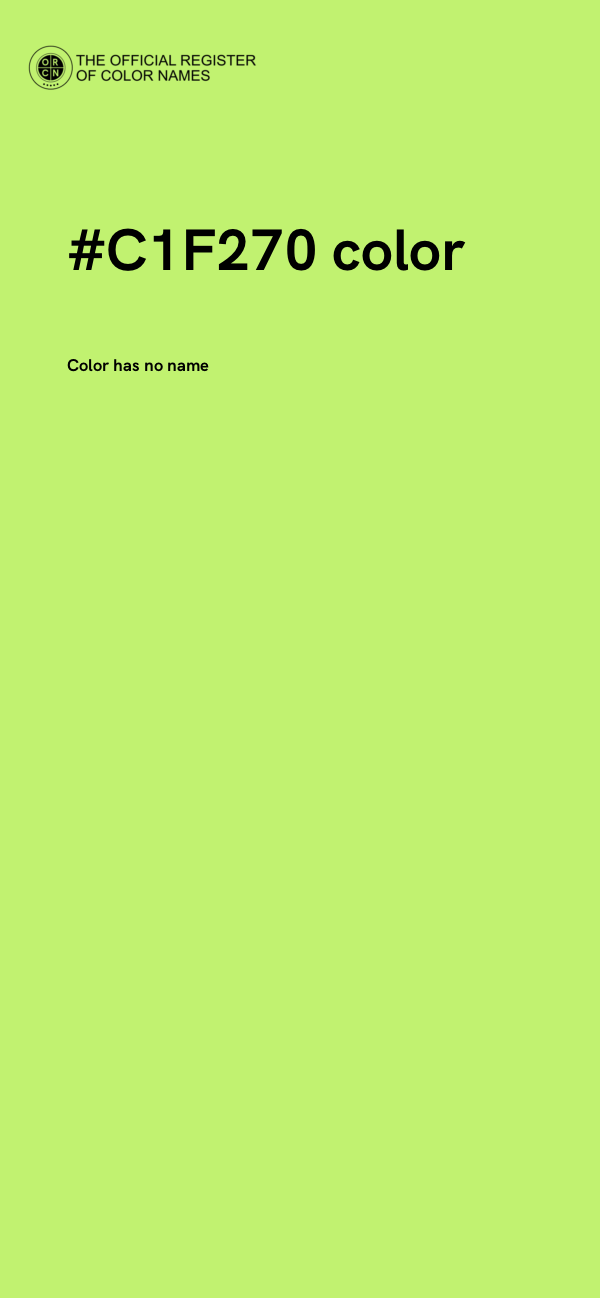 #C1F270 color image