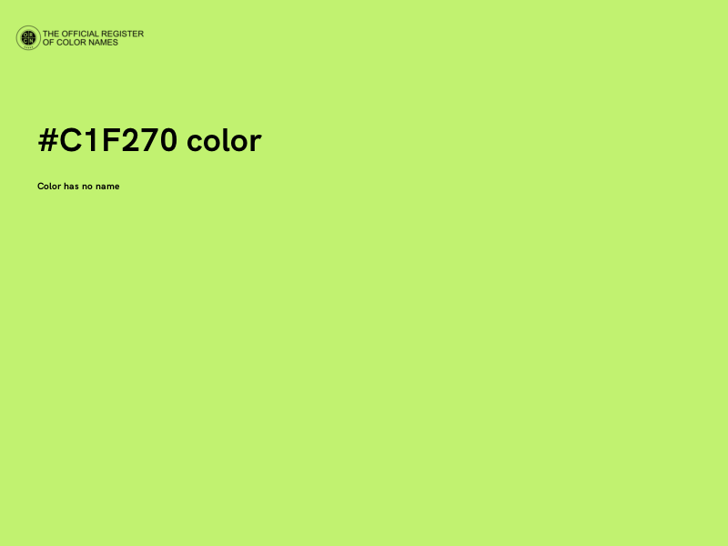 #C1F270 color image