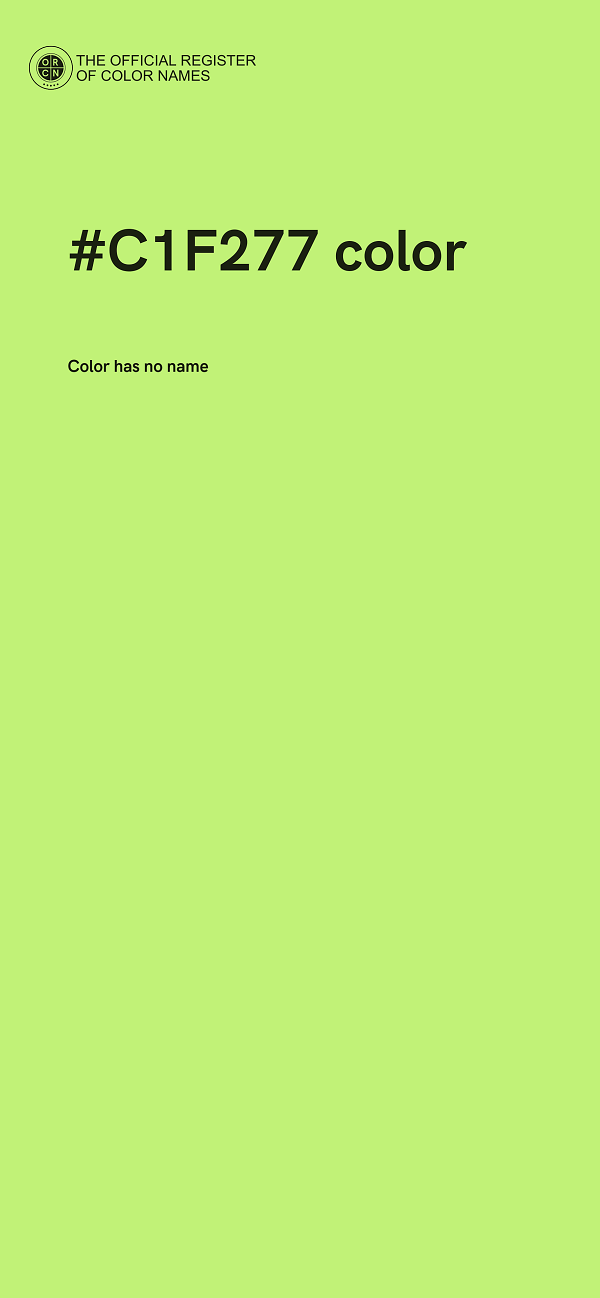 #C1F277 color image