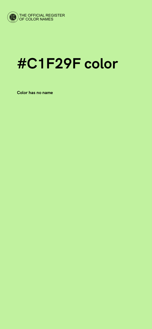 #C1F29F color image