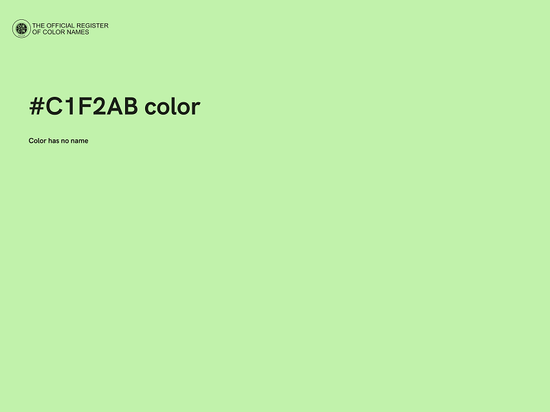 #C1F2AB color image