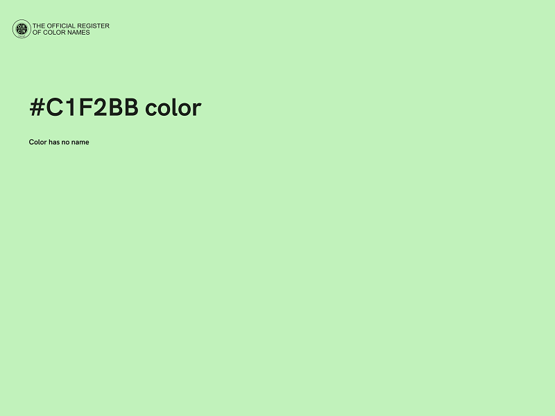 #C1F2BB color image