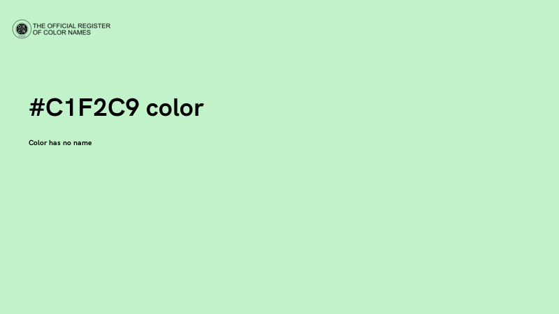 #C1F2C9 color image