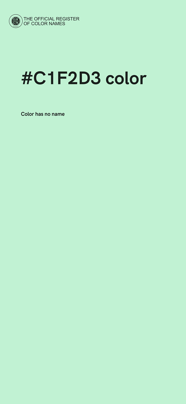 #C1F2D3 color image