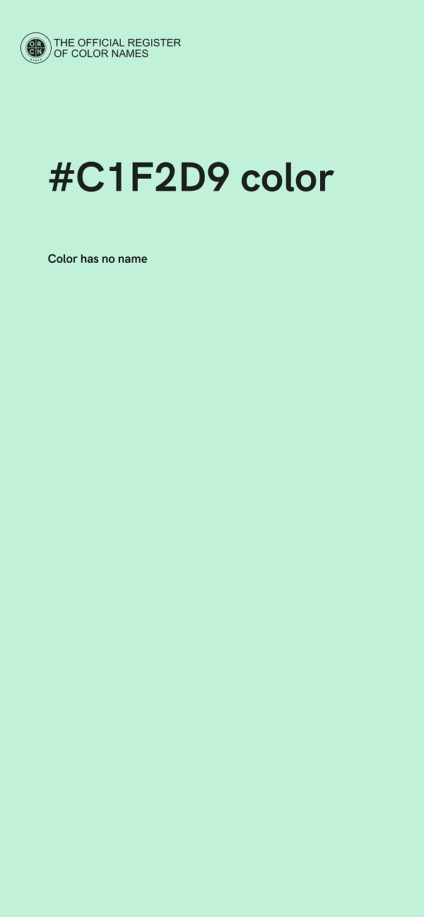 #C1F2D9 color image