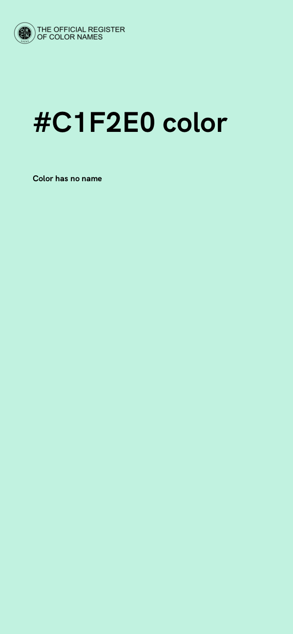 #C1F2E0 color image