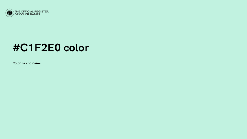 #C1F2E0 color image
