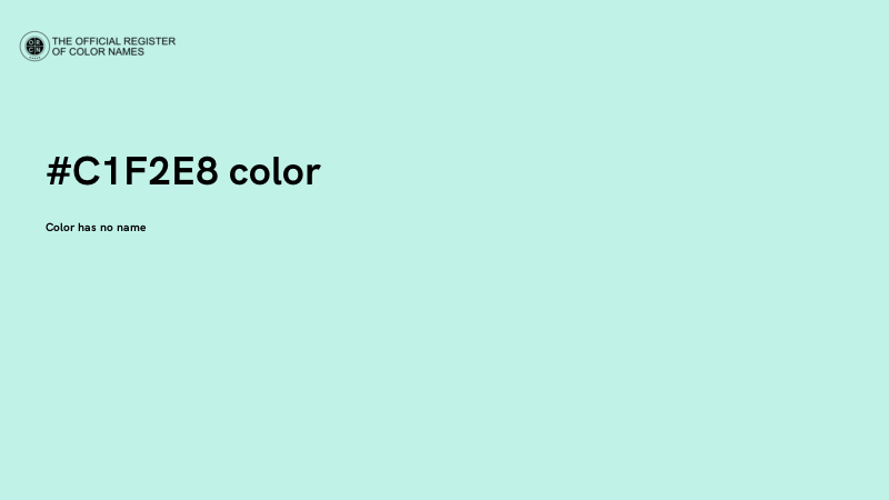 #C1F2E8 color image