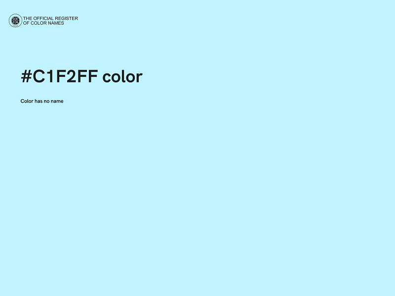 #C1F2FF color image