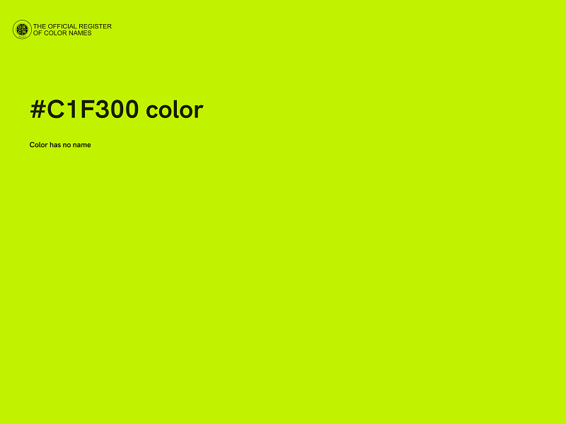 #C1F300 color image